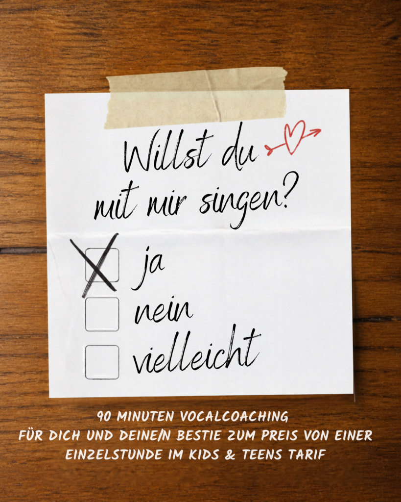 Vocalcoaching Aktion